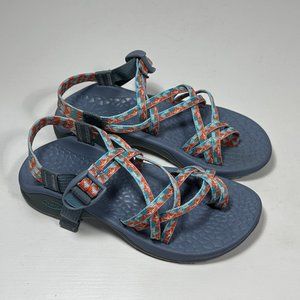 Chaco ZX2 Multi-Color Toe Loop Eco Tread Sandals Women Size 6